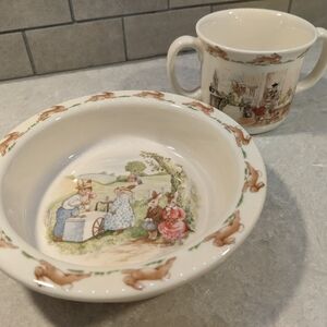 1988 Royal Doulton Bunnykins Cup & Bowl Set